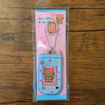 헬로키티 헤이세이 블랙 갸루 휴대폰 키링