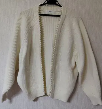 Mystrada 아이보리 펄 가디건