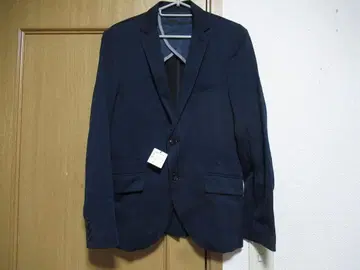 M605 미쉘클랑 옴 새상품 소프트 테일러드 자켓 44 네이비