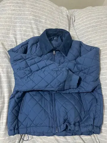 UNIQLO 퍼프 테크 블루종 M