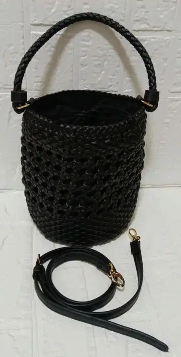 COOCO 쿠코 뜨기 카고백 2way 블랙