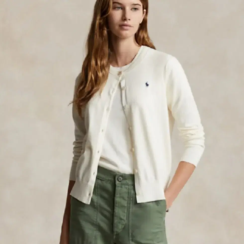 Weekend Special 59000) Polo Ralph Lauren Women's Cardigan Cream S New