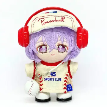 10~12cm 베이스볼풍 유니폼 솜인형 옷 이츠누이 앙스타