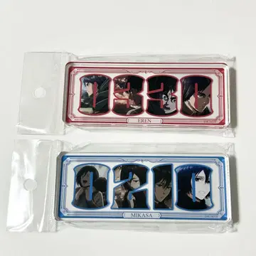 진격의 거인 엘렌 미카사 넘버 아크릴 플레이트