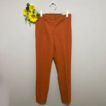 PLST 오렌지 슬랙스 타이트핏 S 사이즈 깔끔 실루엣