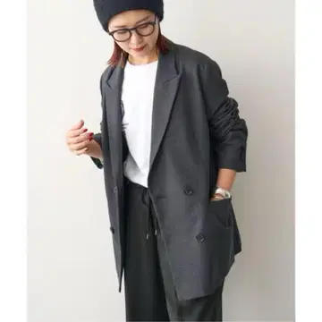 Spick&Span 울 블렌드 더블 브레스트 자켓 새상품