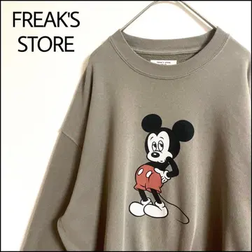 FREAK'S STORE 맨투맨 디즈니 그린 오버 사이즈