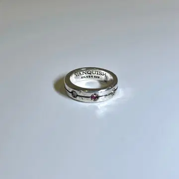 VANQUISH 실버 925 반지 다이아 루비