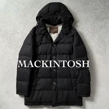 MACKINTOSH 다운 코트 블랙 후디드 코트 40