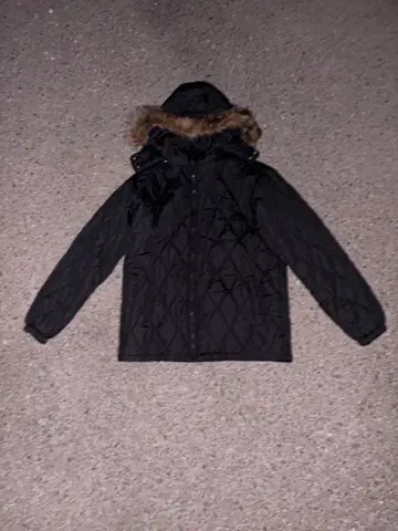 Y2K 퍼 다운 자켓 그런지 헤이세이 갸루 남자 쇼트 기장