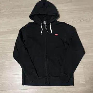 CHUMS 블랙 집업 후드티 XL