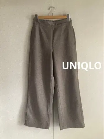 유니클로 브러쉬드 저지 팬츠 표시 사이즈 베이지