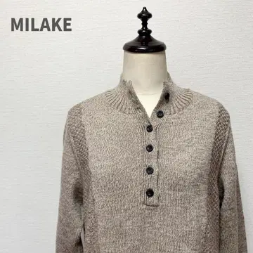 하이넥 울 니트 스웨터 MILAKE