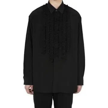 LAD MUSICIAN DECHINE FRILL SHIRT 블랙