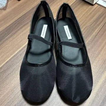 메쉬 스트랩 멜리 제인 신발