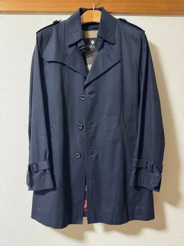 BLACKLABEL CRESTBRIDGE 트렌치코트 남성용 M 네이비