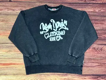 벤 데이비스 그래피티 로고 맨투맨 트레이닝복 블랙 크로스