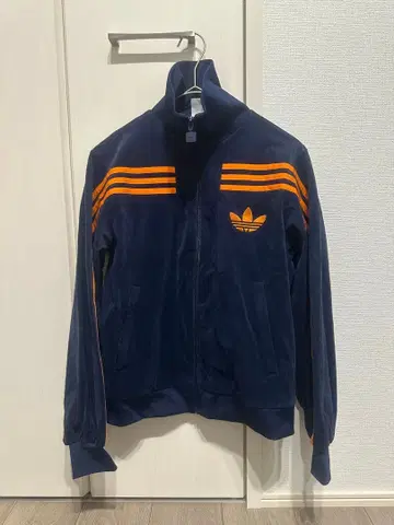 adidas 집업 자켓 네이비/오렌지