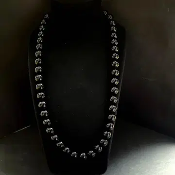 [ 새상품급 ] 블랙 목걸이 오닉스?