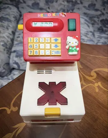 당시품 레어 레트로 키티 계산대 금전 등록기
