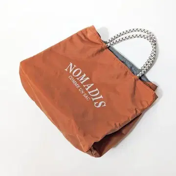 노마디스 NOMADIS 백 오렌지 보트형 토트 경량 에코백
