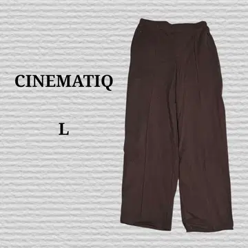 [ CINEMATIQ ] 코튼 속기모 팬츠 브라운 L
