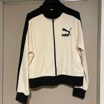 PUMA 아이보리 블랙 저지 S 사이즈