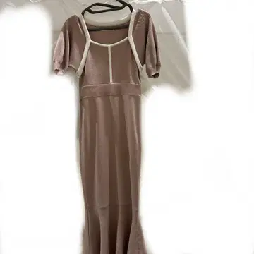 로얄 파티 ROYAL PARTY 볼레로풍 배색 니트 머메이드 원피스