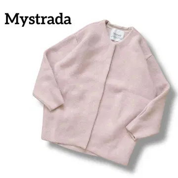 Mystrada 마이 스트라다 오벌 코디 가디건 핑크 38 미들 기장