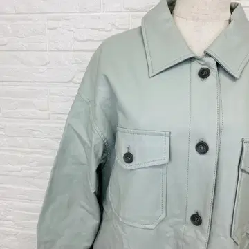 로리즈팜 인조 가죽 자켓 민트 그린 [ 1582-49