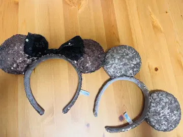 새상품급/디즈니 스팽글 머리띠 2개 커플 세트