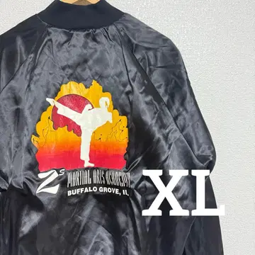 [ XL ] 구제 의류 바시티 자켓 스카잔 빈티지 블루종