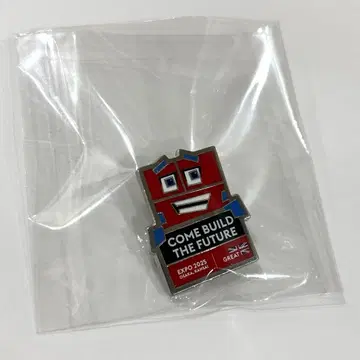 [ 미사용 ] 오사카 간사이 만박 영국 파빌리온 영국관 핀 배지