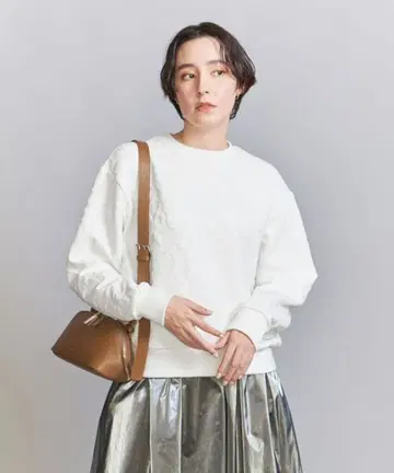 BEAUTY&YOUTH 보타니컬 자카드 풀오버