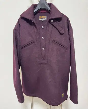 AT-DIRTY WELDER MELTON PULLOVER/M/보르도