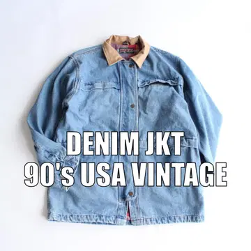 90s JAN SPORT 데님 자켓 미국 빈티지 의류 빈티지 [ 0023