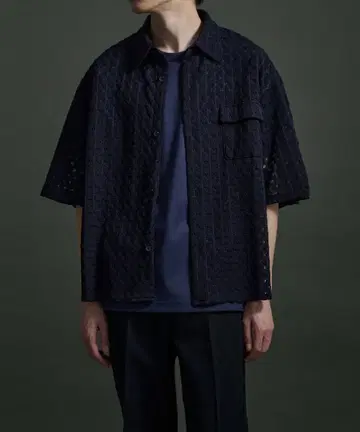 퍼블릭 도쿄 코튼 라이크 레이스 셔츠