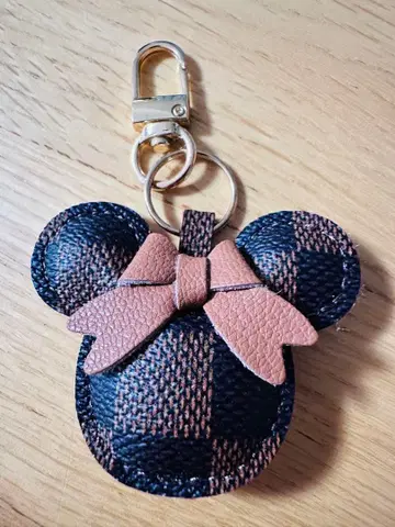 미키마우스 키링 스트랩 브라운