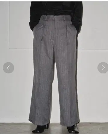 TODAYFUL 스트라이프 와이드 팬츠 D/GRY