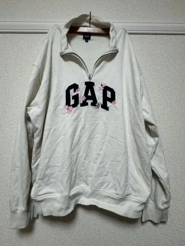 GAP 꽃무늬 자수 집업 맨투맨 XL