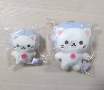 새상품 하늘의 빙글빙글 솜사탕 코리락쿠마 사자 봉제 인형 손바닥 크기