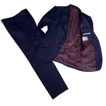 가을/겨울 THE SHOP TK 수트 셋업 네이비 스트라이프 M