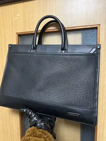 MANHATTAN EXP. 비즈니스 백 블랙 토트 가방 수트