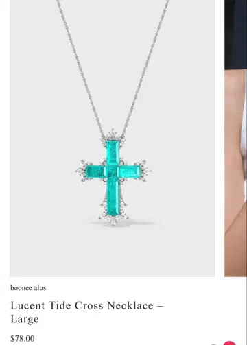 boonee alus Lucent Tide Cross Necklace