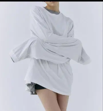 JOSEMOON 롱 슬리브 오버 T셔츠