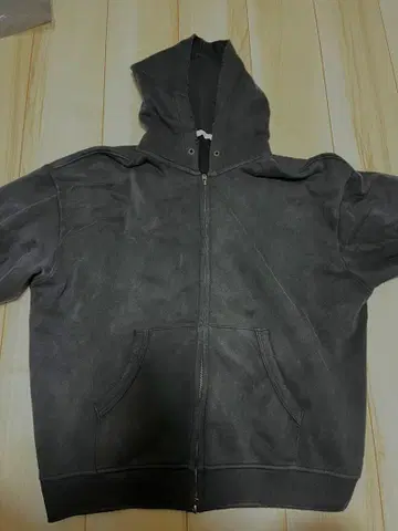 크롭 지퍼 후드티