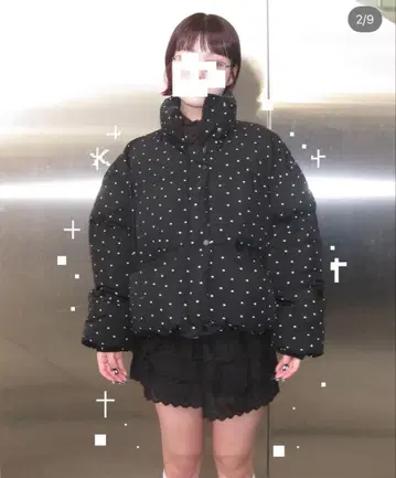 누구 하쿠 플라워 도트 다운