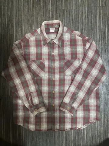 BIG MAC 체크 무늬 플란넬 셔츠 70s usa