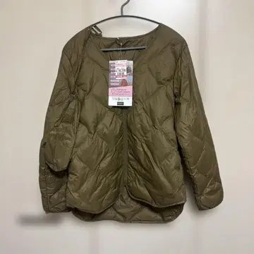 미사용 프리미엄 라이트 다운 자켓 브라운 올리브