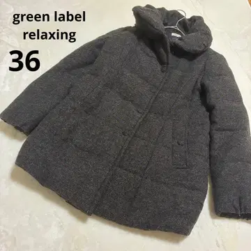 그린 라벨 릴랙싱 다운 자켓 페더 다크 브라운 36